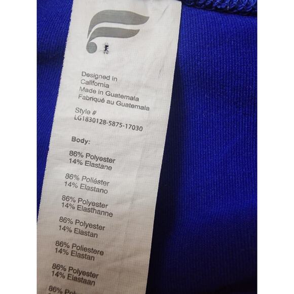 Fabletics Salar Solid Powerhold 7/8 Leggings, Small, Blue, Midrise - Picture 2 of 5